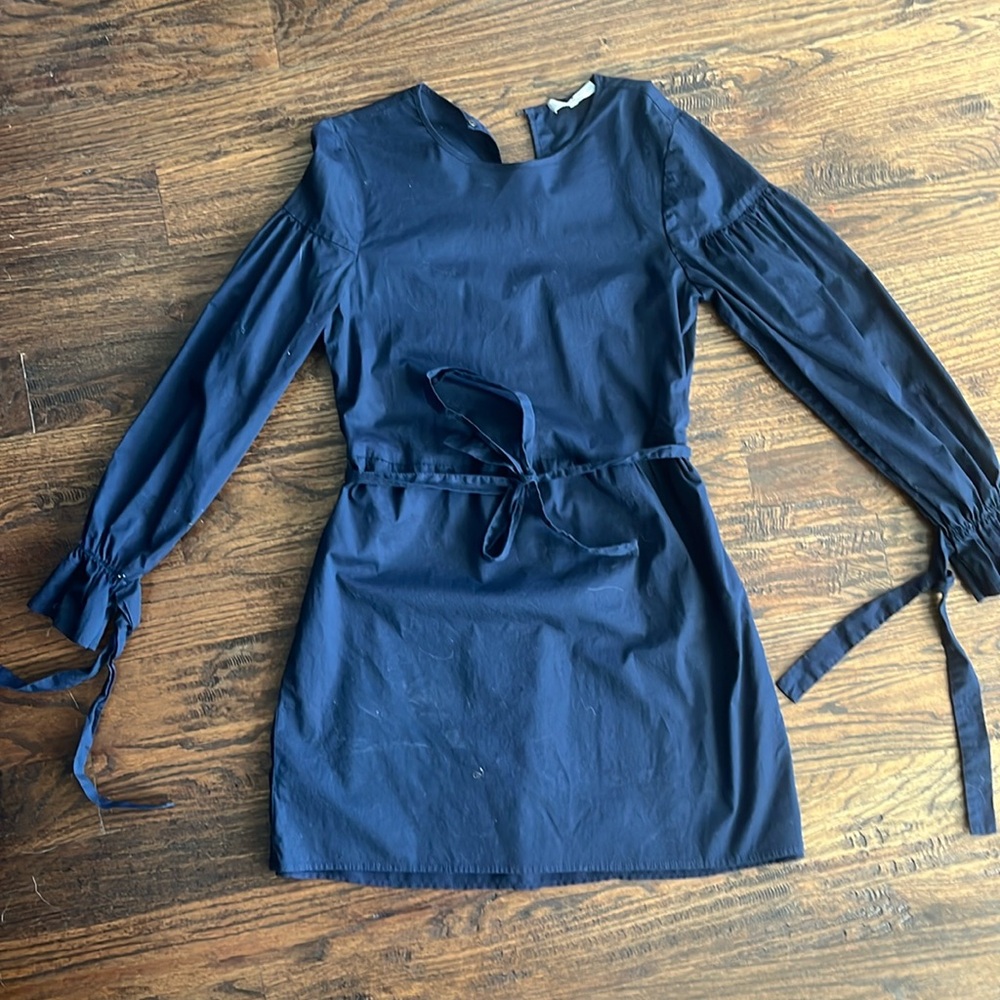 WAYF navy mini dress